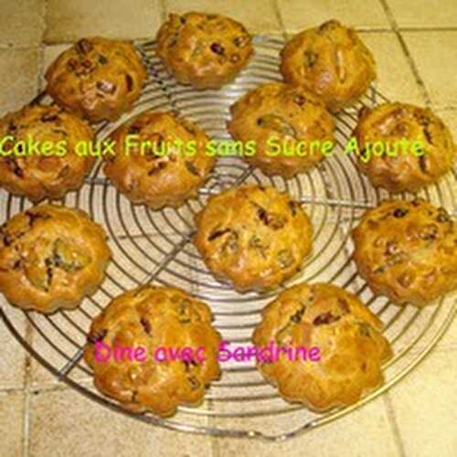 Des Cakes aux Fruits sans sucre ajouté de Marie Chioca