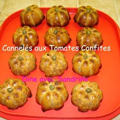 Des Cannelés aux Tomates Confites