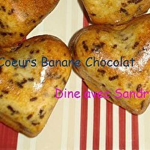 Des Coeurs Banane Chocolat