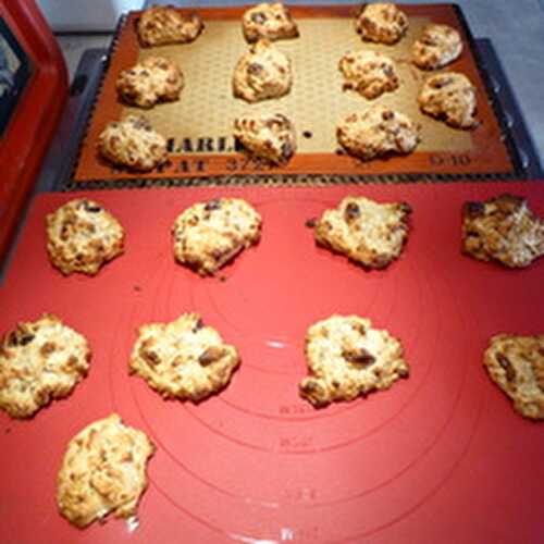 Des Cookies à l'Avoine, Cranberries et Amandes