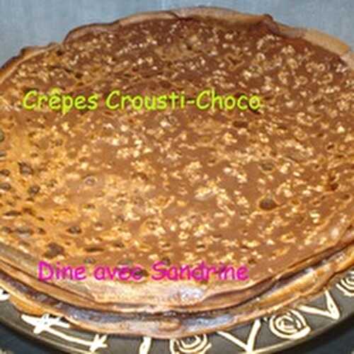 Des Crêpes Crousti-Choco