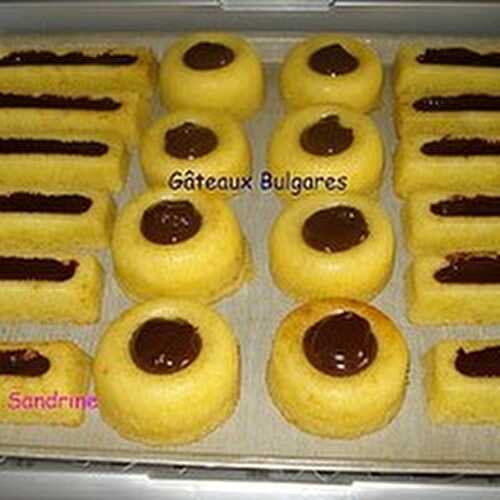 Des Gâteaux Bulgares et leur ganache Chocolat