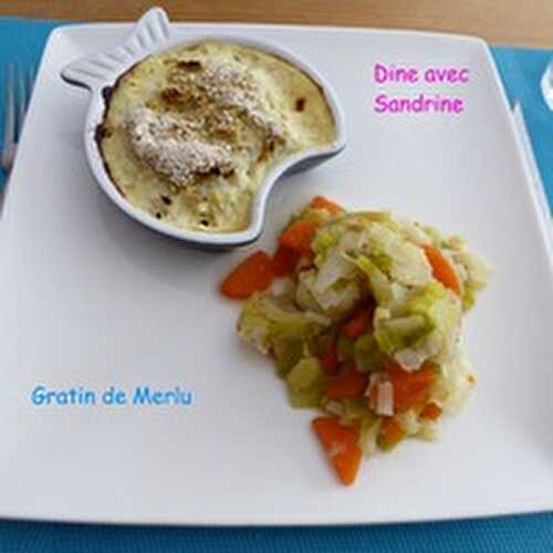 Des Gratins de Merlu individuels