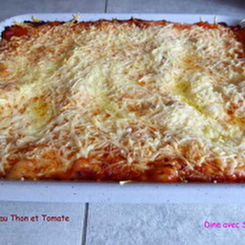 Des Lasagnes au Thon et Tomate