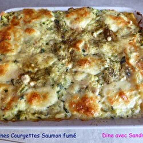 Des Lasagnes aux Courgettes et au Saumon fumé