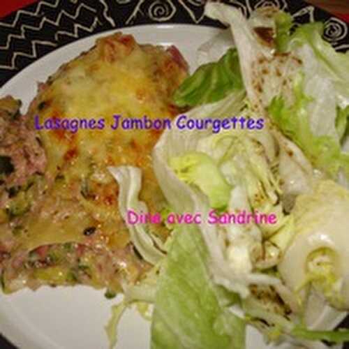 Des Lasagnes Courgettes râpées et Jambon