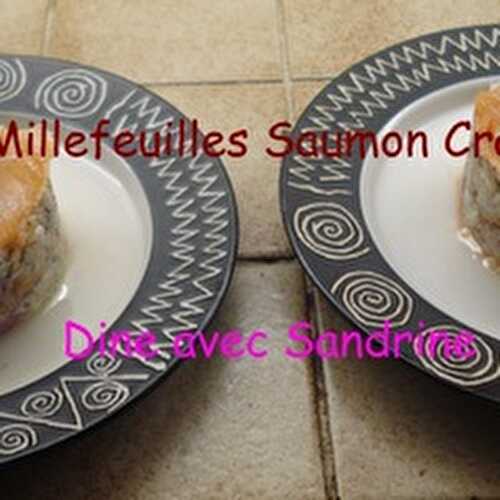 Des Millefeuilles Saumon et Crabe