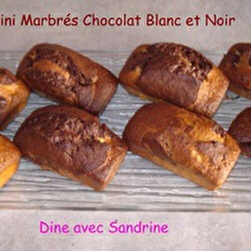 Des Mini Marbrés Chocolat Blanc et Chocolat Noir