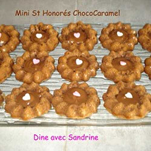 Des Mini Saint Honorés Chocolat Caramel
