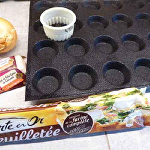 Des mini Tartelettes Oignons Foie gras