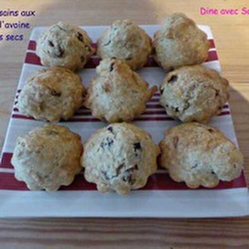 Des Muffins aux Flocons d'avoine et Raisins secs