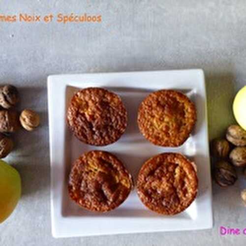 Des Muffins aux Pommes, Noix et Spéculoos