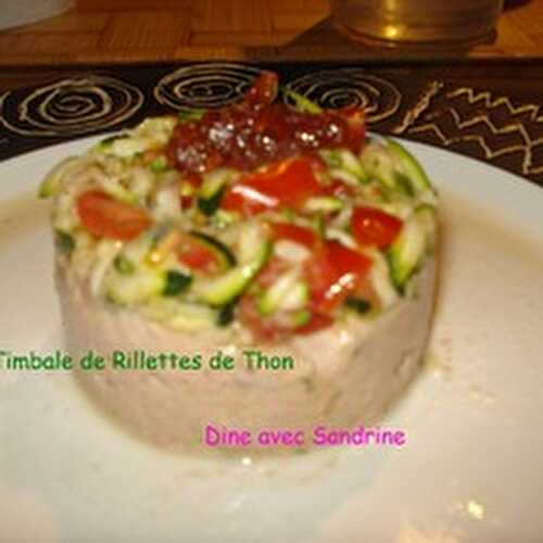 Des Timbales de Rillettes de Thon