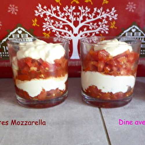 Des Tiramisu Tomates et Mozzarella