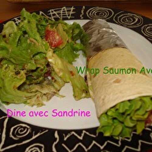 Des Wraps au Saumon et à l'Avocat