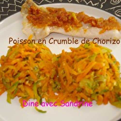 Du Poisson en Crumble de Chorizo