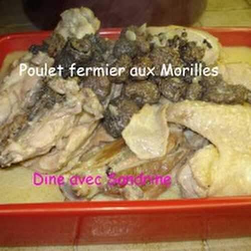 Le Poulet fermier aux Morilles