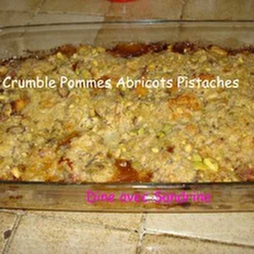 Mon Crumble Pommes Abricots Pistaches
