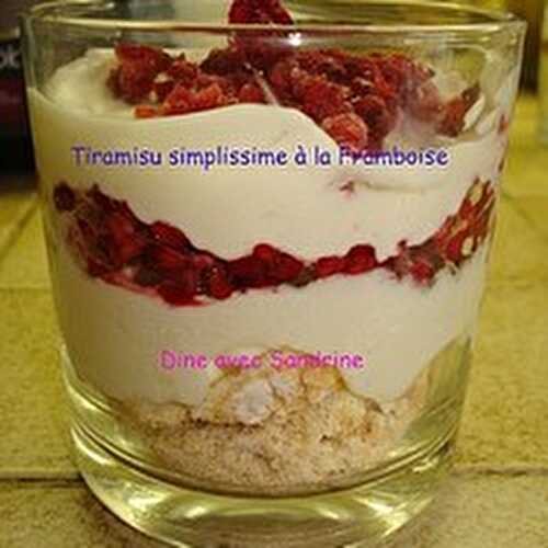 Mon Tiramisu aux Framboises