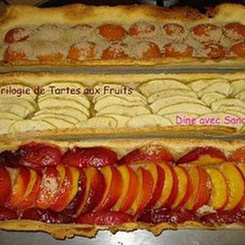 Trilogie de tartes aux fruits