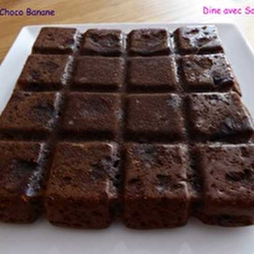 Un Brownie Choco Banane