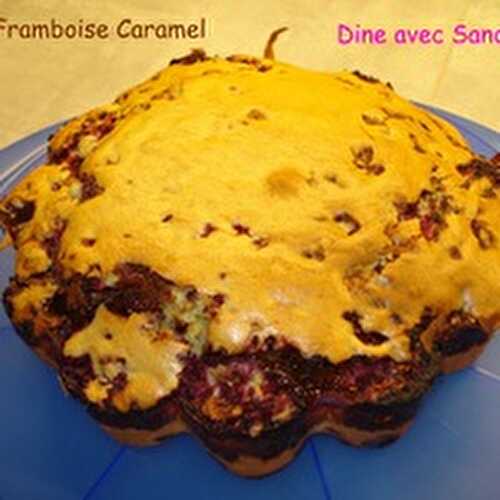 Un Cake Framboises Caramel