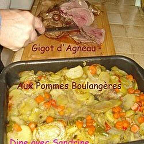 Un Gigot d'Agneau au Pommes boulangères