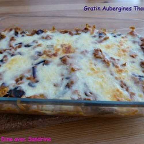 Un Gratin d'Aubergines et Thon