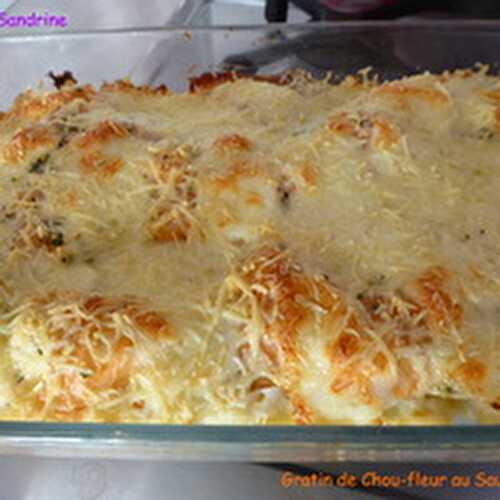 Un Gratin de Chou-fleur au Saumon fumé