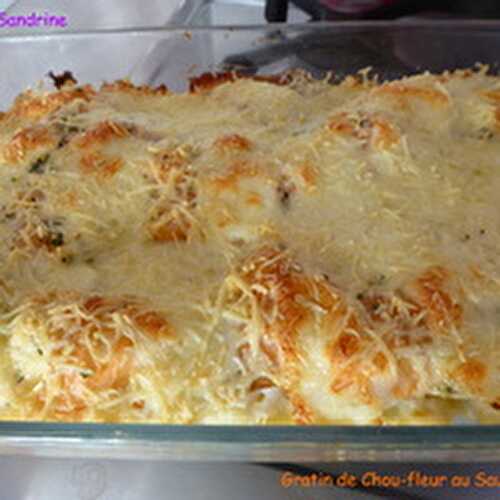 Un Gratin de Chou-fleur au Saumon fumé