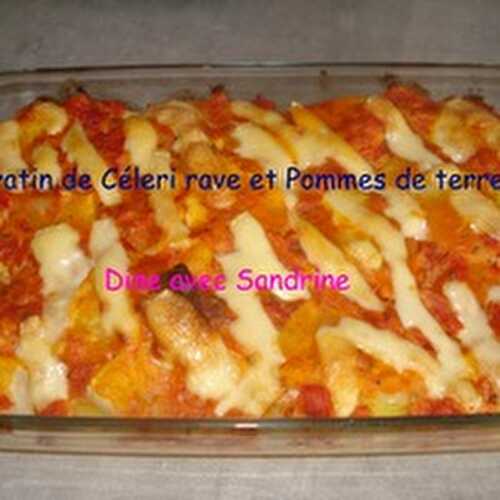 Un Gratin de Pommes de terre et Céleri rave