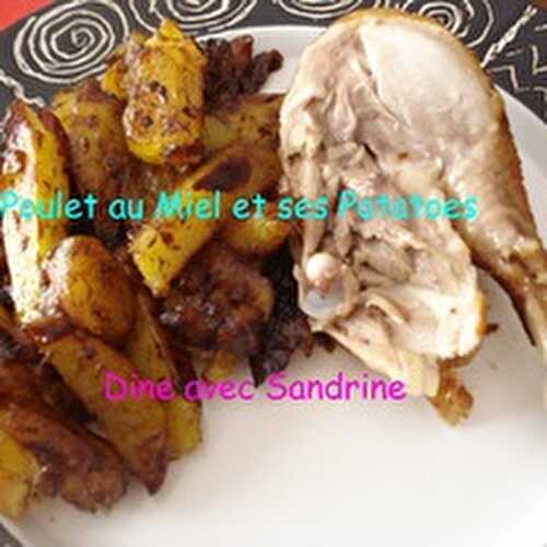 Un Poulet rôti au Miel et ses Potatoes