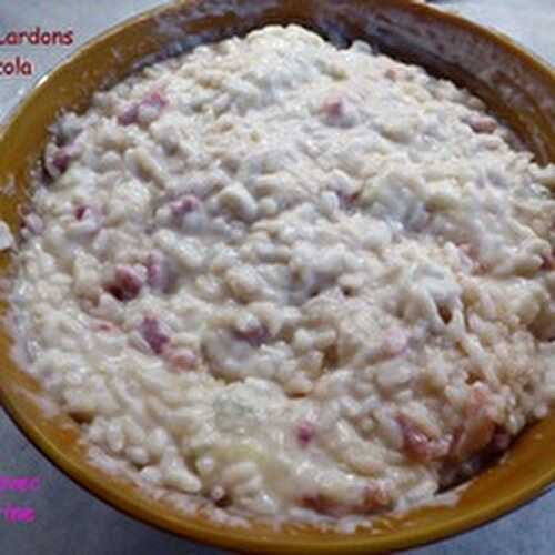 Un Risotto Lardons et Gorgonzola