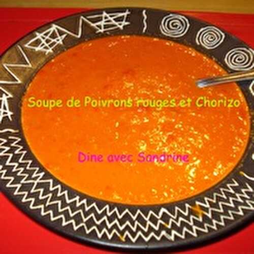 Un Velouté de Poivrons rouges et Chorizo