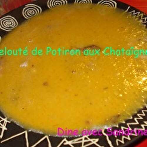 Un Velouté de Potiron aux Châtaignes