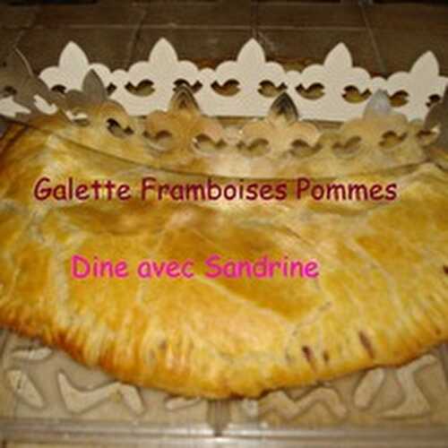 Une Galette des Rois Framboises et Pommes