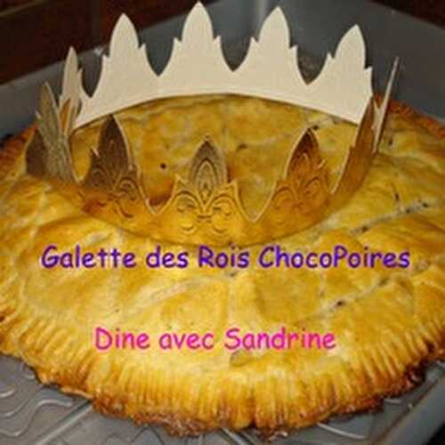 Une Galette des Rois Poire Chocolat