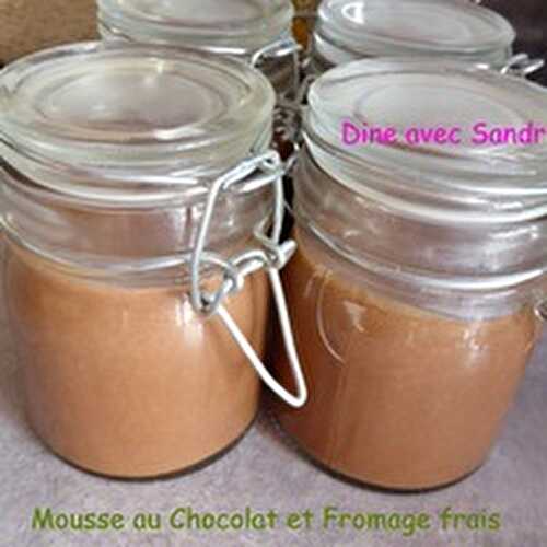 Une Mousse au Chocolat et Fromage frais