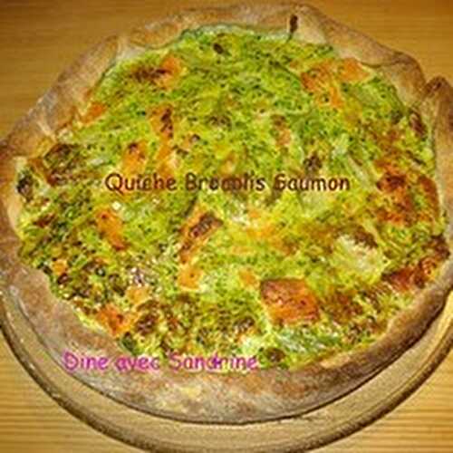 Une Quiche aux Brocolis et au Saumon fumé