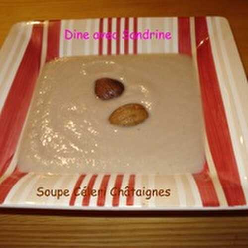 Une Soupe Céleri Châtaignes