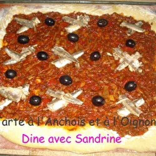 Une Tarte à l'Anchois et à l'Oignon