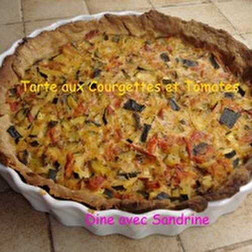 Une Tarte aux Courgettes et aux Tomates