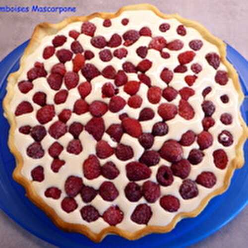 Une Tarte Framboises et Mascarpone