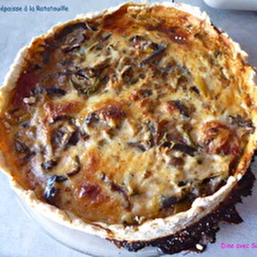 Une Quiche épaisse à la Ratatouille