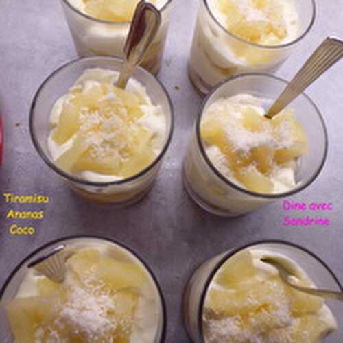 Des Tiramisu Ananas Coco