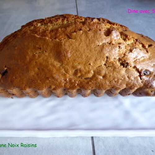 Un Cake aux Bananes Noix et Raisins blonds