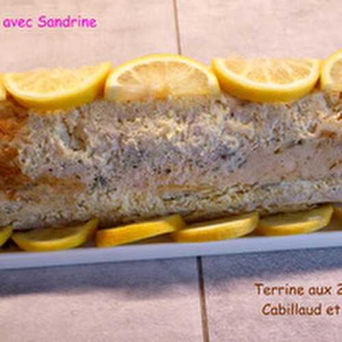 Une Terrine aux 2 poissons: Cabillaud et Saumon