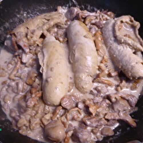 Du Boudin blanc aux Girolles et Marrons de Laurent Mariotte