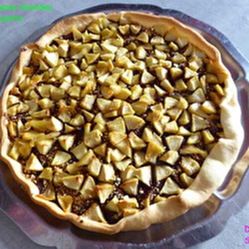 Une Tarte aux Pommes Amandes et Choconoisette