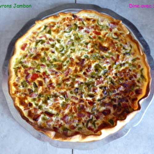 Une Tarte Poivrons Jambon